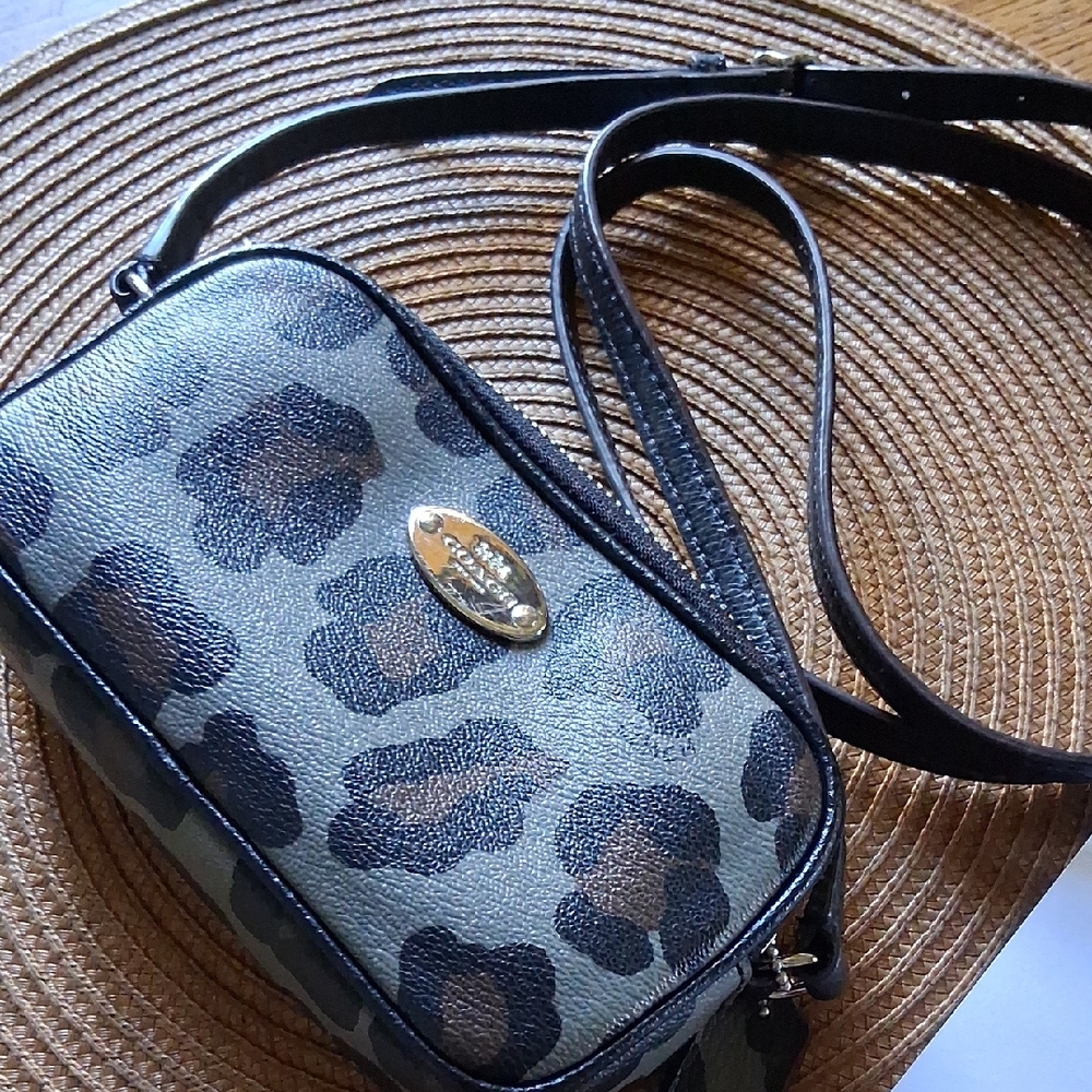 Coach Black and Gray Crossbody Bag